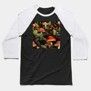 Mushrooms Baseball T-Shirt